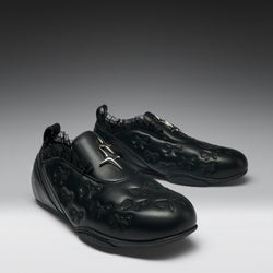 KOI Heartbreaker Sporty Slip On Shoes- Black