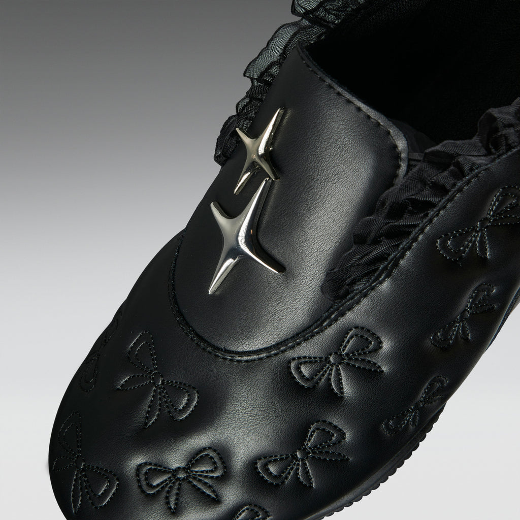 KOI Heartbreaker Sporty Slip On Shoes- Black
