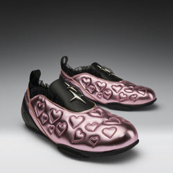 KOI Heartbreaker Sporty Slip On Shoes- Pink
