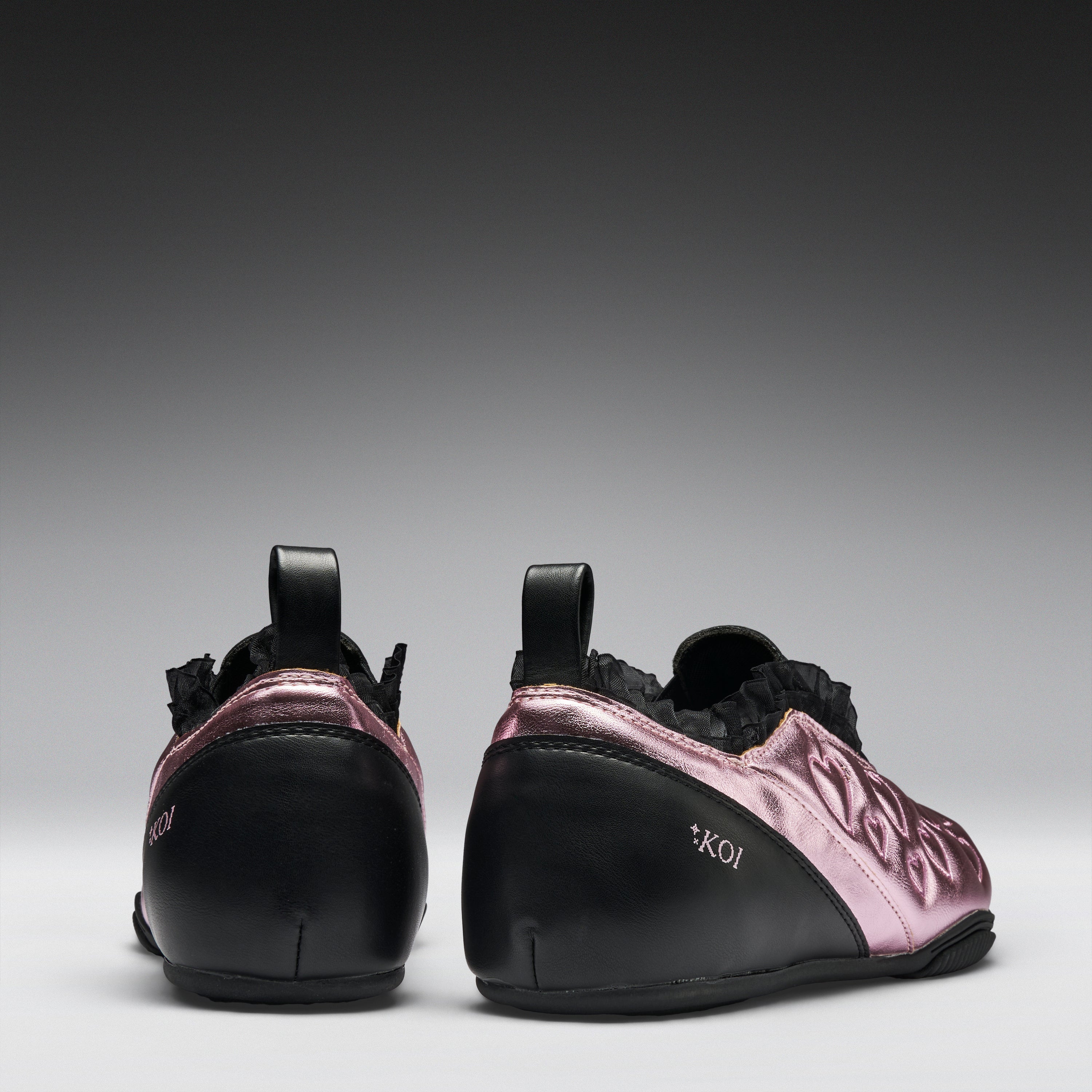 KOI Heartbreaker Sporty Slip On Shoes- Pink-Clearance