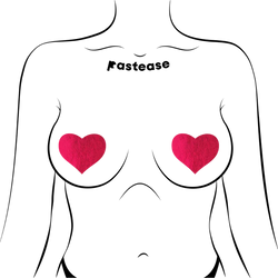 Liquid Red Heart Nipple Pasties