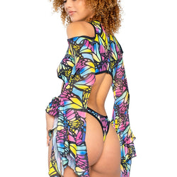 Spandex/Mesh Flow Bodysuit