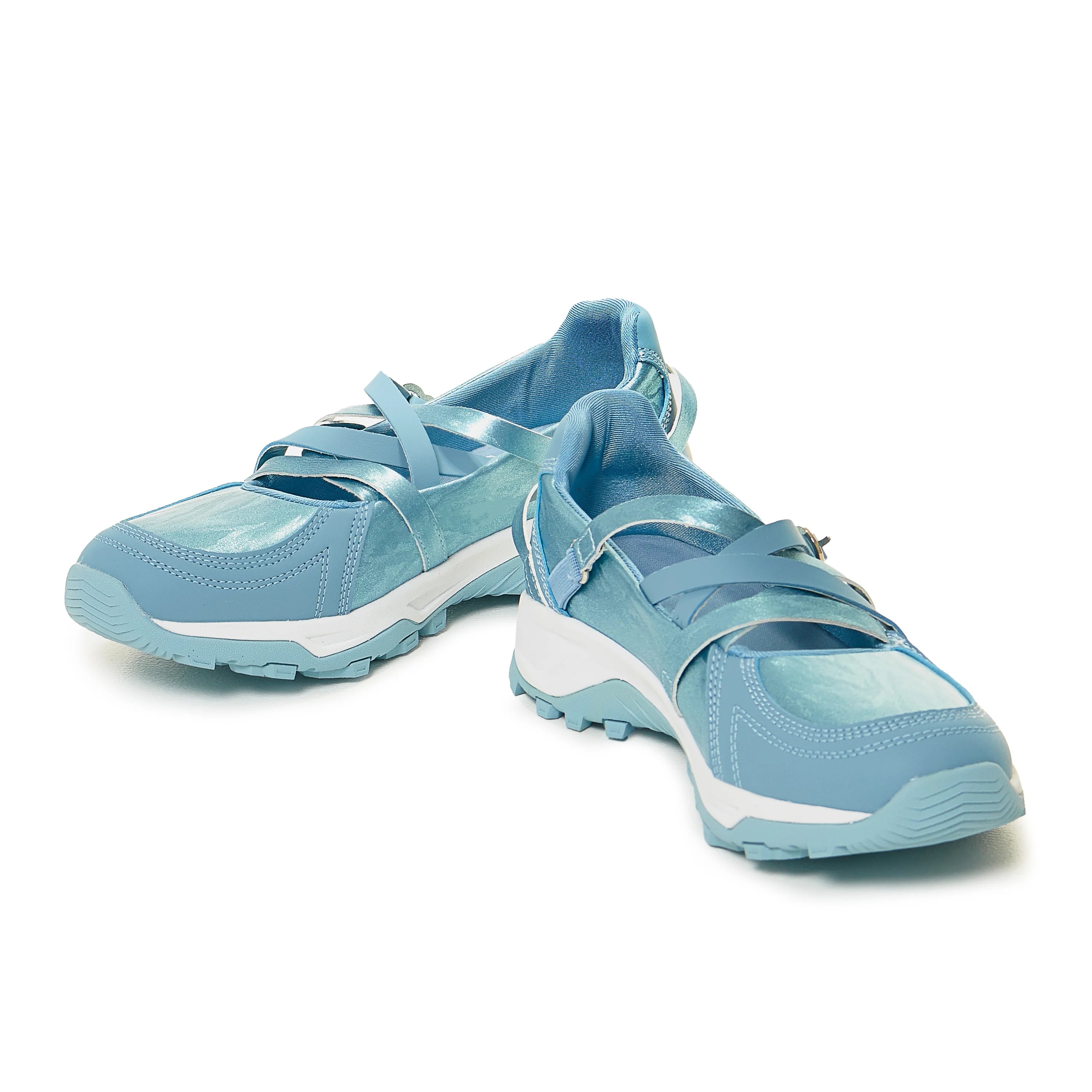 KOI Kyubi Shimmering Ballet Mary Janes - Blue
