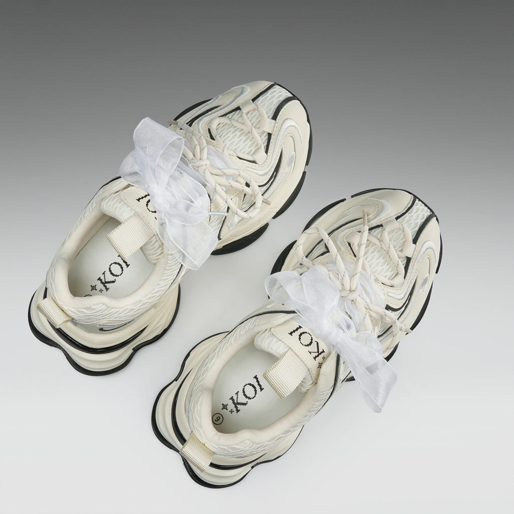 KOI Labyrinth Mega Chunky Trainers - White