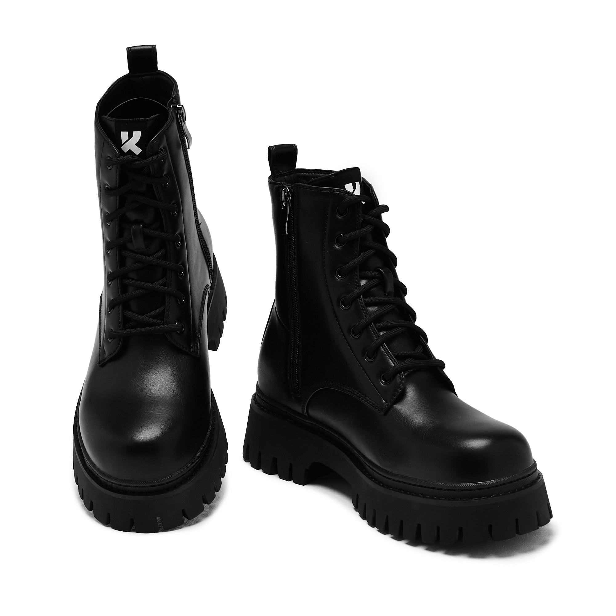 KOI Lavell Lace Up Boots - Black