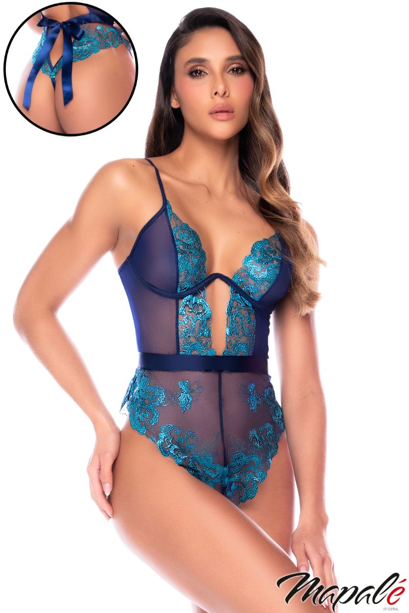 Mapale Floral Lace Teddy