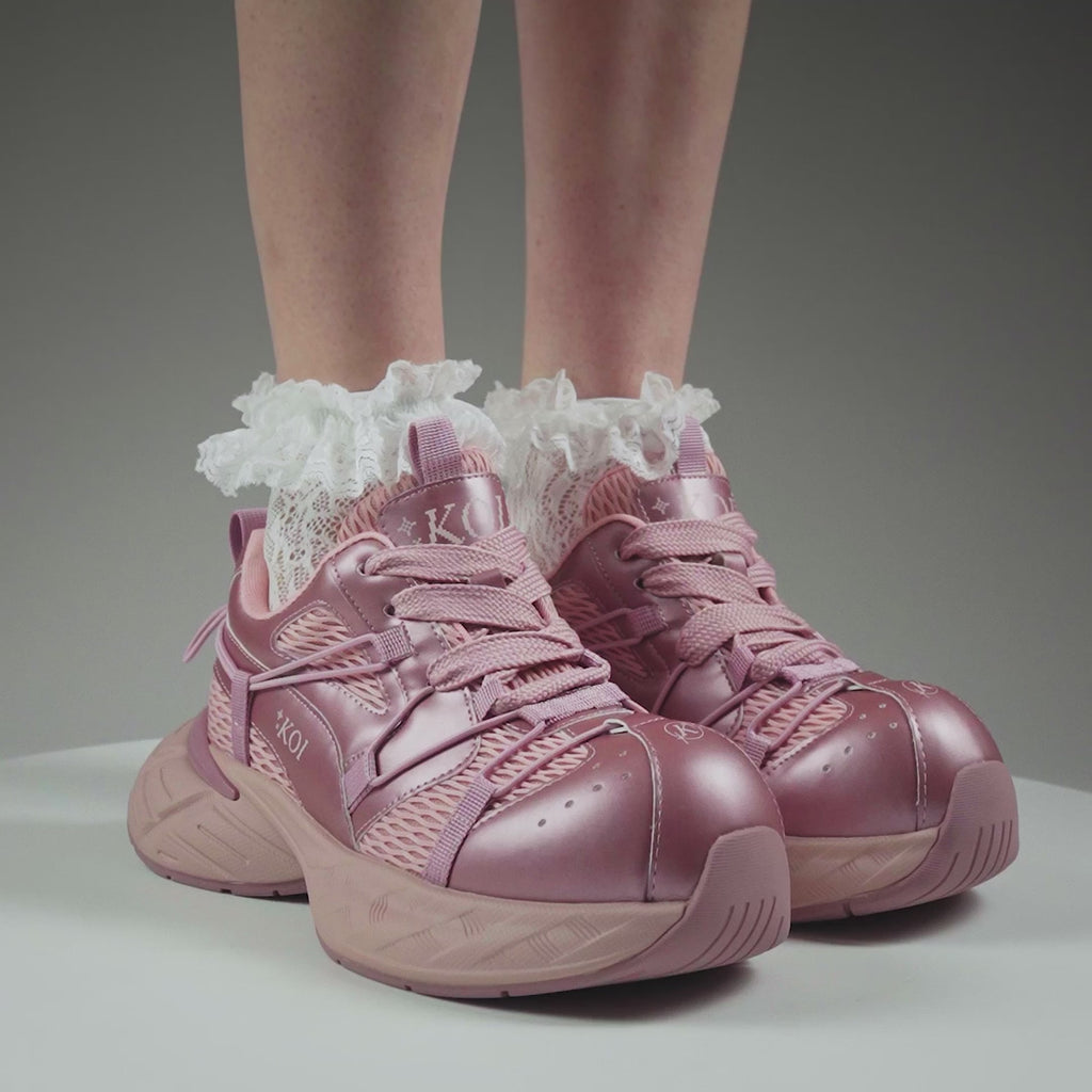KOI Vortex Mega Chunky Trainers - Rose