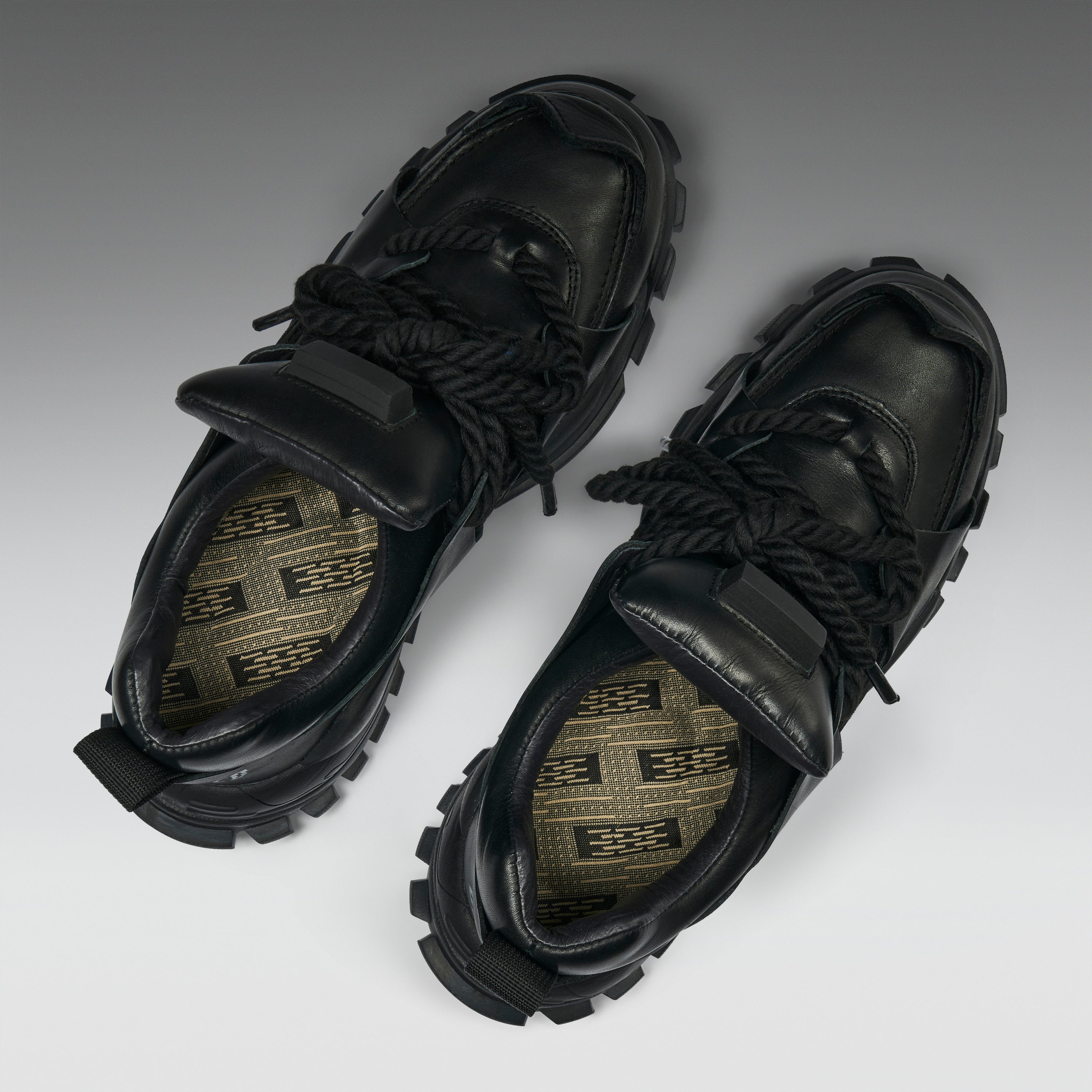 KOI Serpentbone Full Grain Leather Men's Utility Shoes - Shadow