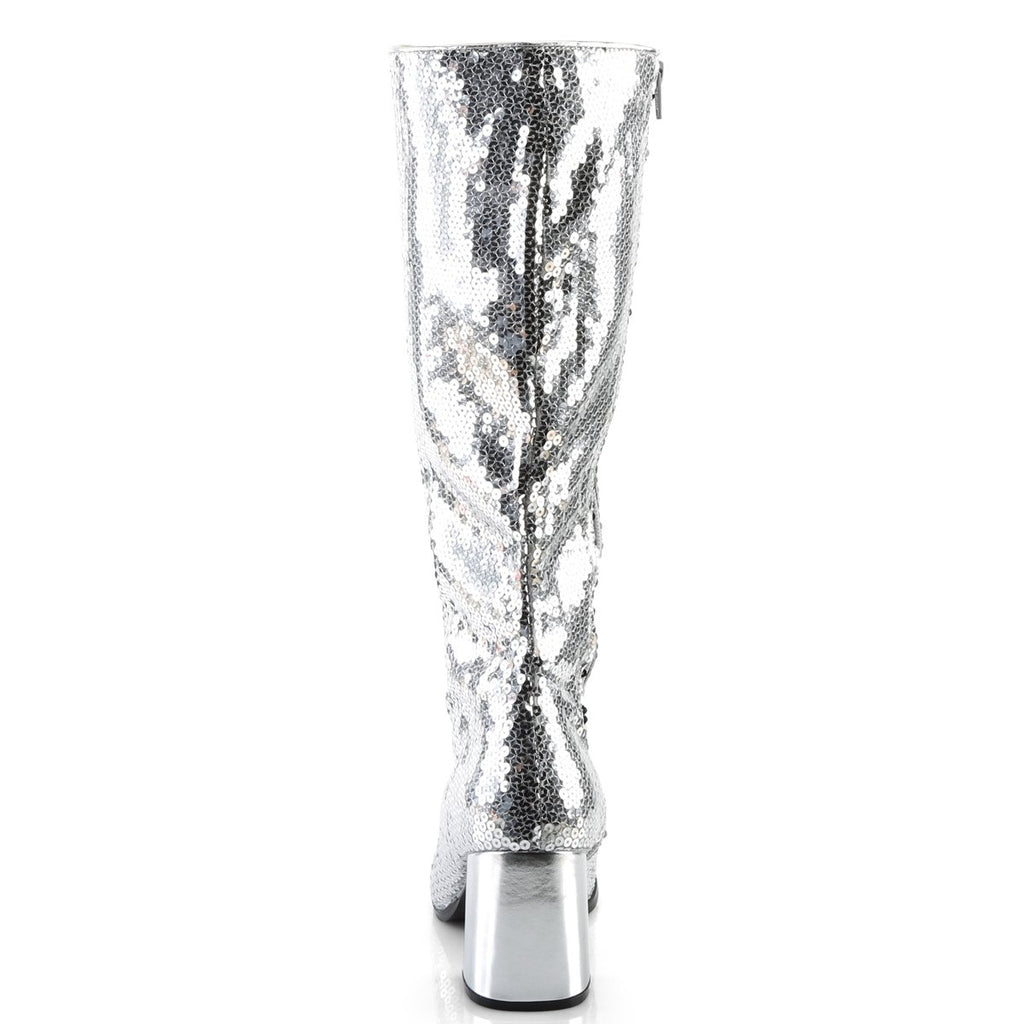 Bordello Spectacul-300SQ-Silver-Size 14-Clearance