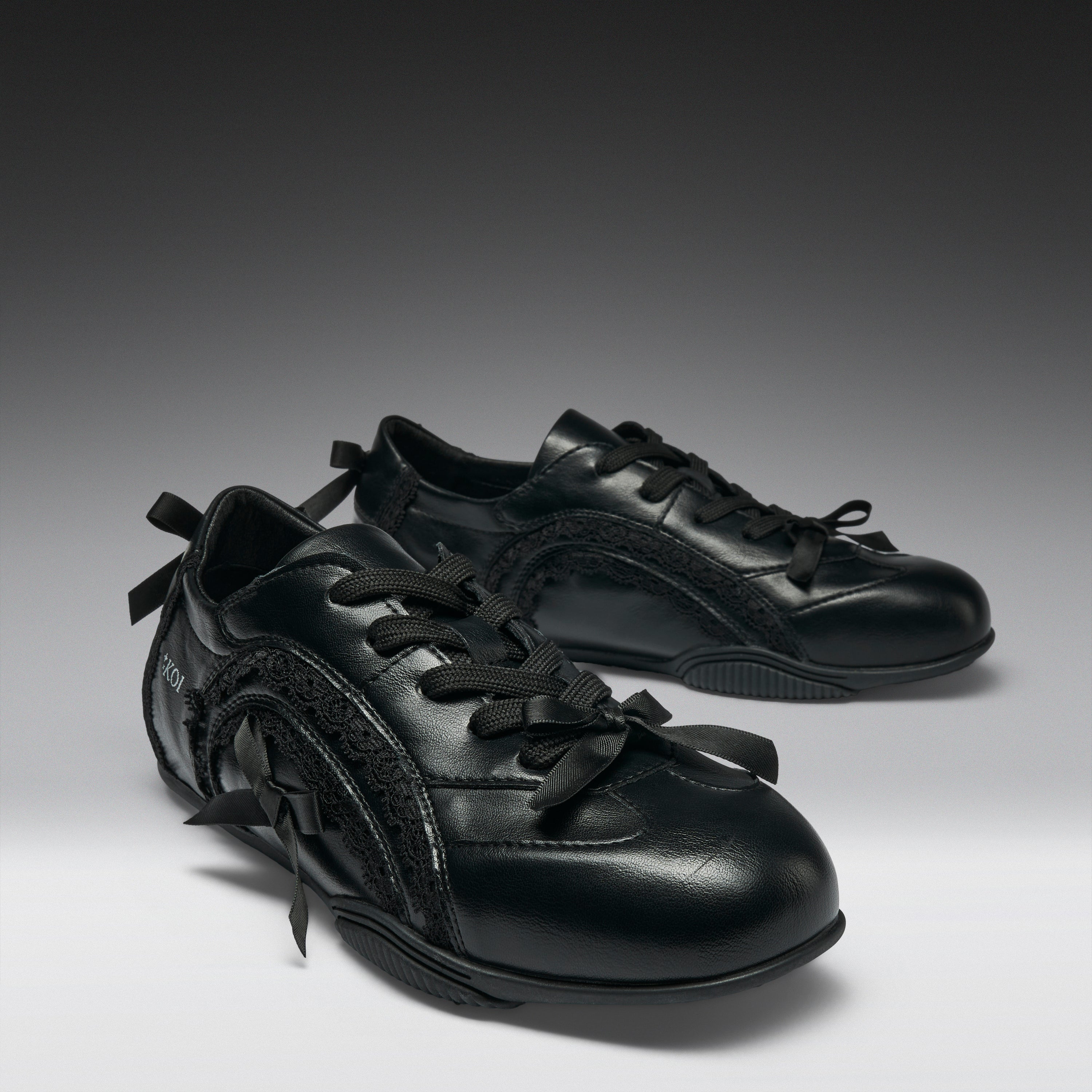 KOI Spellbound Lace Up Pumps- Black-Clearance