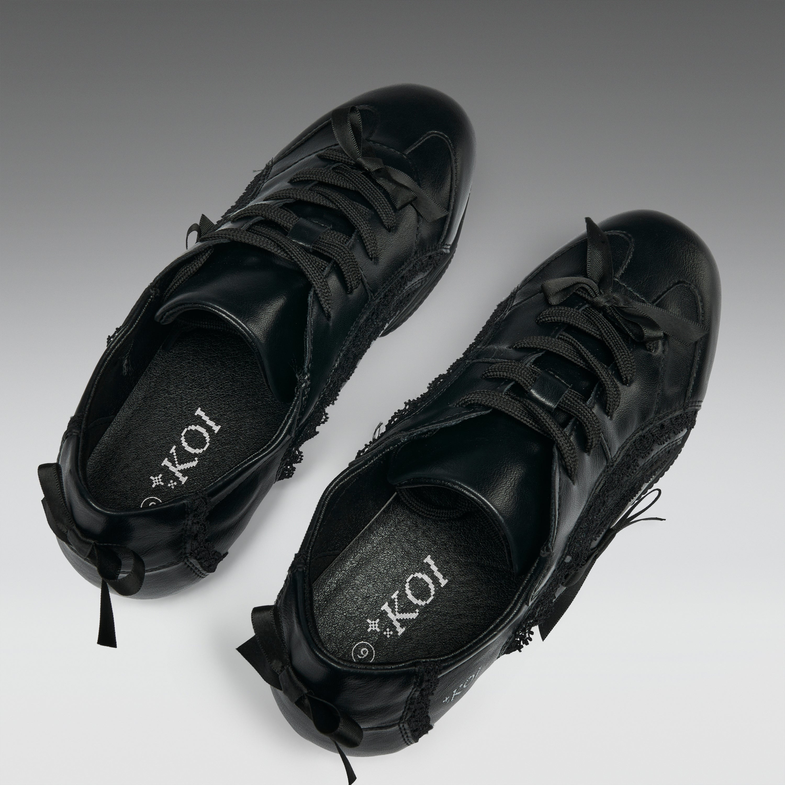 KOI Spellbound Lace Up Pumps- Black-Clearance