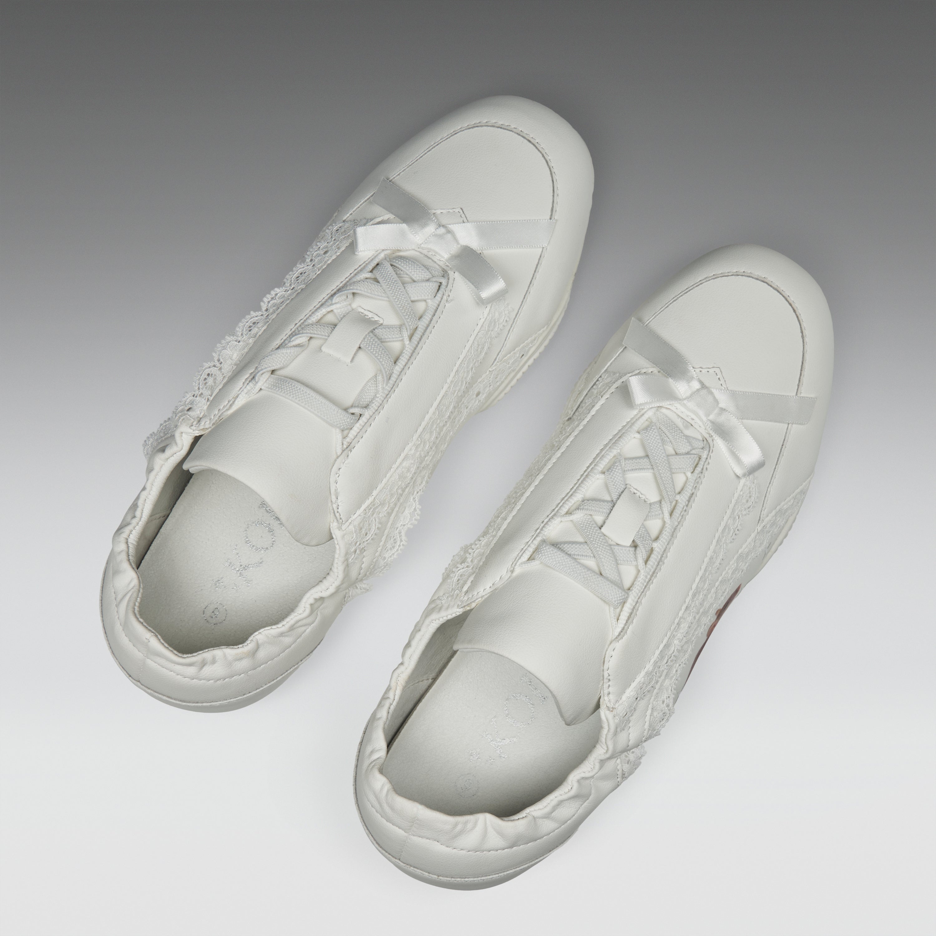 KOI Spellbound Sparkling Rat Lace Up Pumps- White