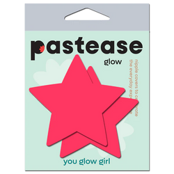 Star: Pink Pasties Glow in the Dark Star Nipple Covers