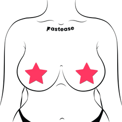 Star: Pink Pasties Glow in the Dark Star Nipple Covers