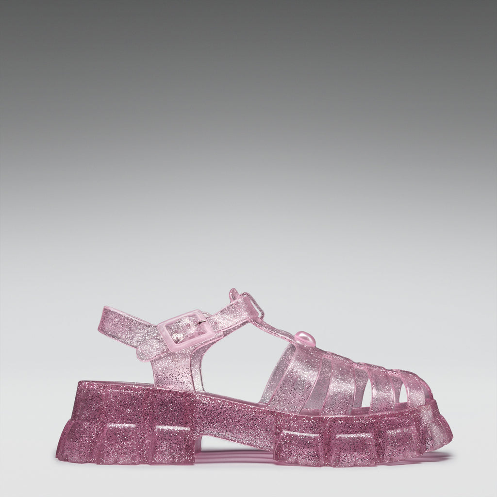 KOI Sunbeam Heart Jelly Sandals- Pink-Clearance