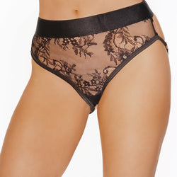 Chain Back & Rivet Details Panty