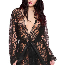 Sheer Lace Robe