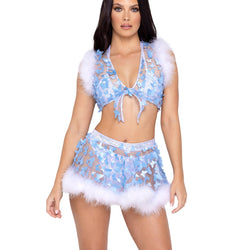 Sheer Butterfly Skirt