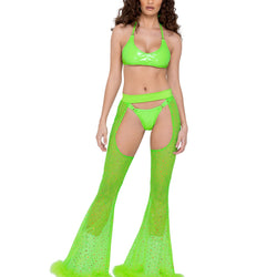 Vinyl Cropped Tie-Top