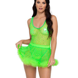 Sheer Dotted Romper