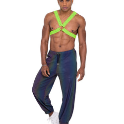 Mens Neon Green Glow In the Dark Harness