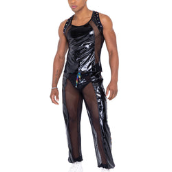 Mens Pride Vinyl Mesh Tank Top