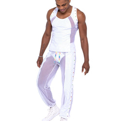 Mens Pride Vinyl Mesh Tank Top