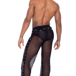 Mens Pride Vinyl Mesh & Mesh Joggers