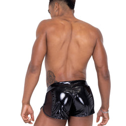 Mens Pride Mesh Vinyl Runner Shorts