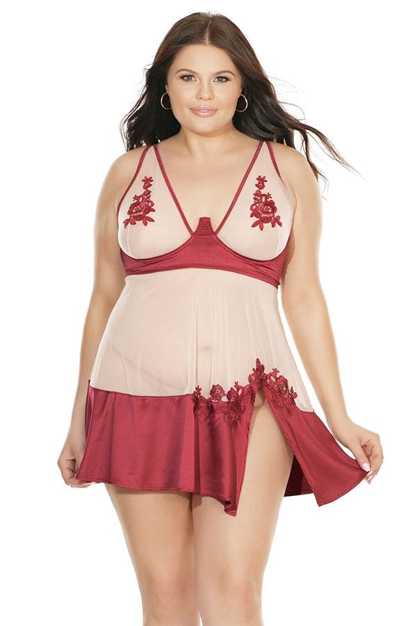 7222X-Merlot/Nude