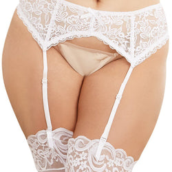 Scalloped Lace Garter Belt