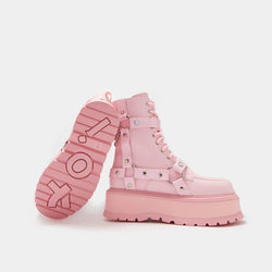 Yami Pastel Pink Platform Boots