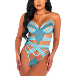 Shimmer Bondage Teddy