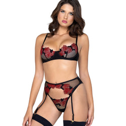Rosa Bella 3- Piece Garter Set
