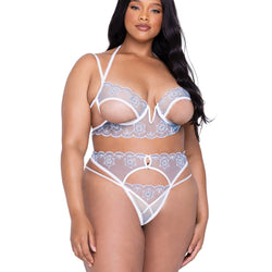 Snow Queen 3-Piece Garter Short Set