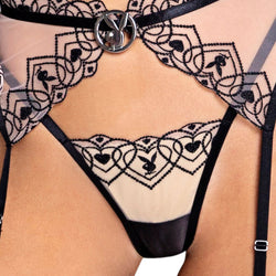 Playboy Bunny Kiss 3-Piece Garter Short Set
