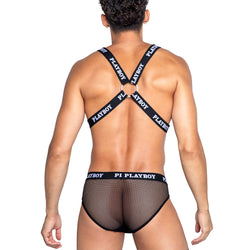 Playboy Mens Dark Room Suspender Set - BOTTOM