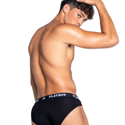 Playboy Mens Modal Gym Briefs