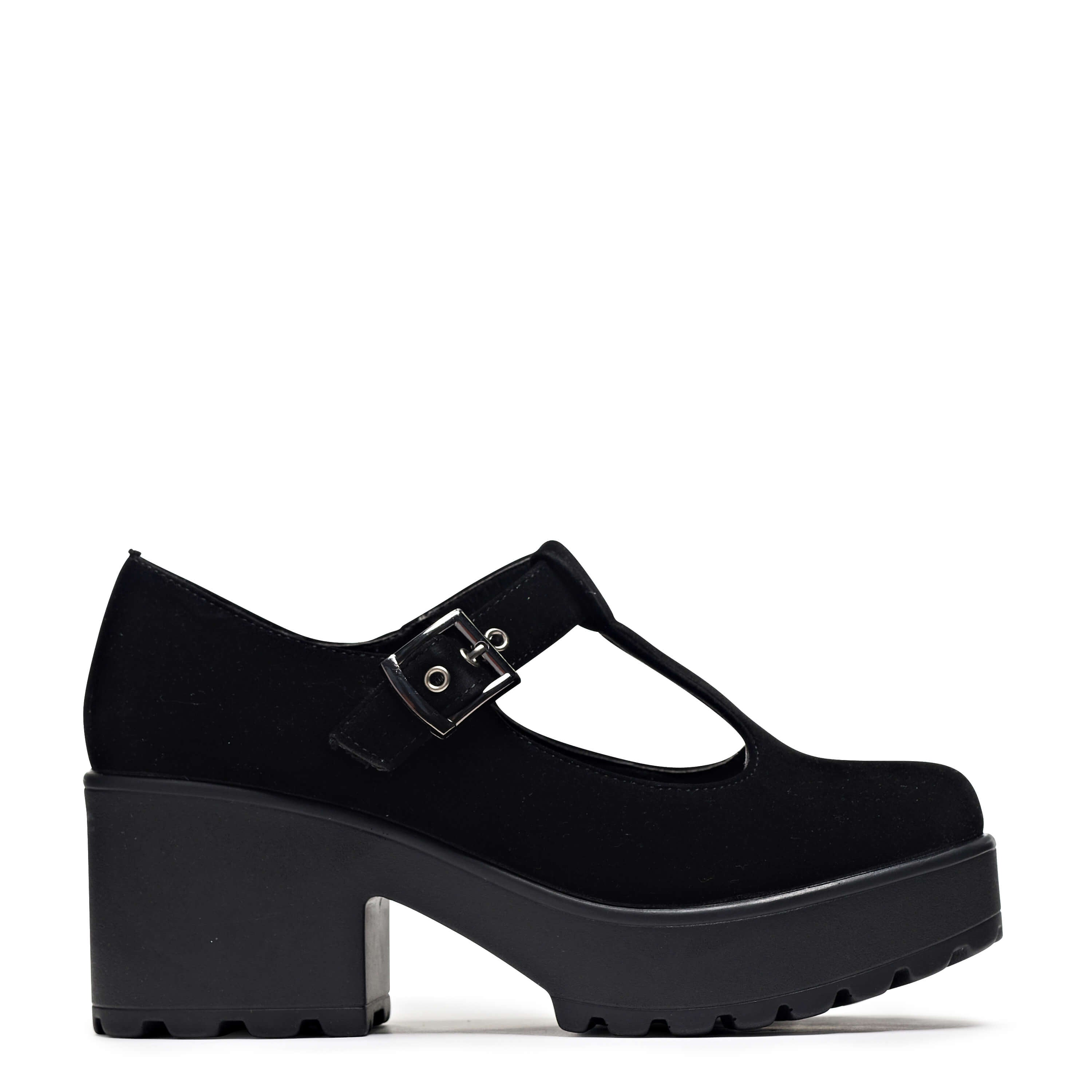 KOI Sai Black Mary Jane Shoes 'Suede Edition'