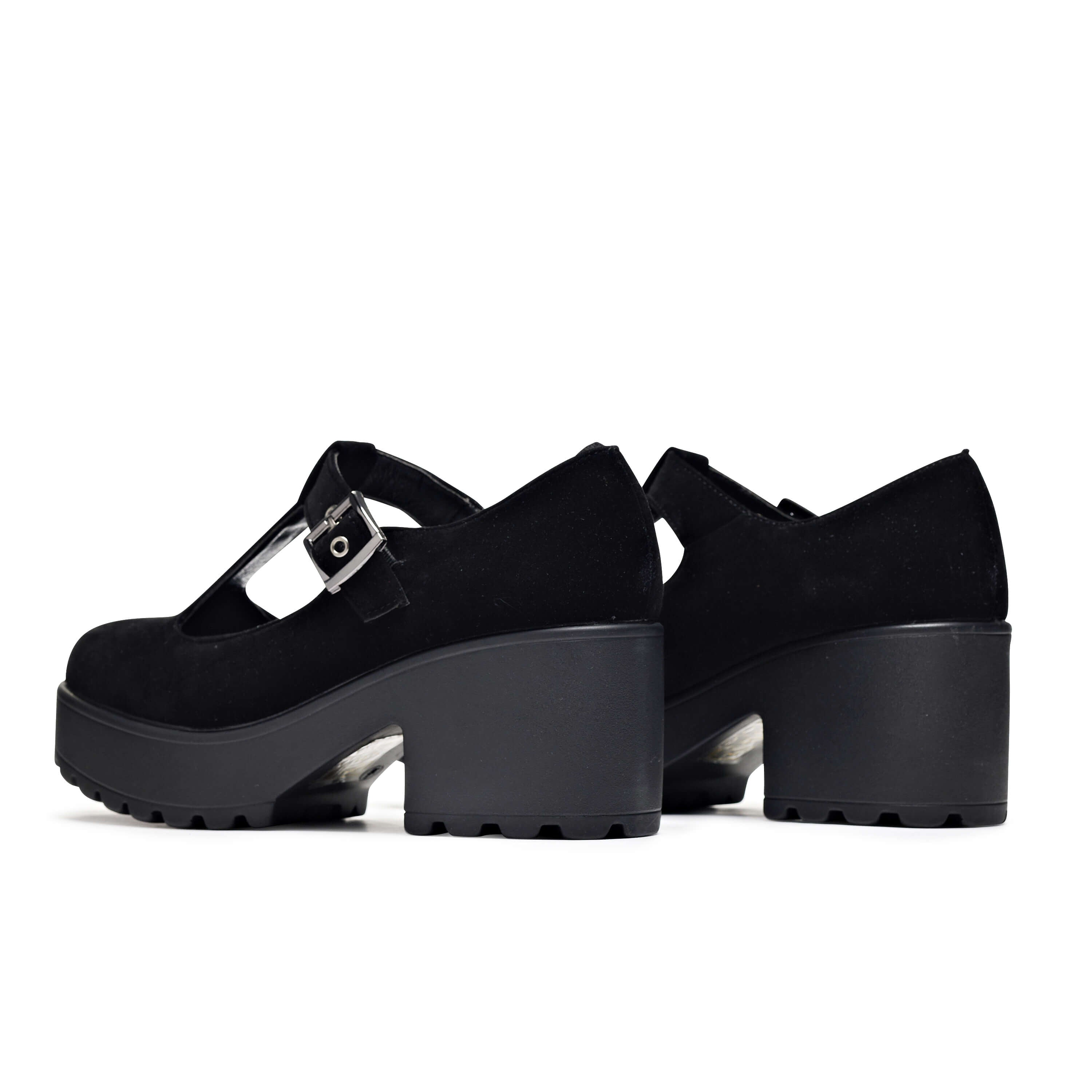 KOI Sai Black Mary Jane Shoes 'Suede Edition'